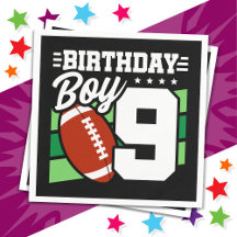 9 Jaar Oud Football Party Thema 9e Verjaardags Jon
