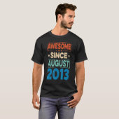 9 jaar oud Geweldige sinds 9 augustus 2013, 9 sept T-shirt (Voorkant volledig)