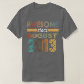 9 jaar oud Geweldige sinds 9 augustus 2013 T-shirt (Design voorkant)