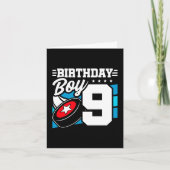 9 Jaar Oud Hockey Party Thema 9e Verjaardag Jongen Kaart (Voorkant)