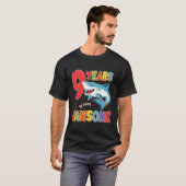 9 Jaar Oud Jongens Kinder Jawsome Shark 9e Negen J T-shirt (Voorkant volledig)