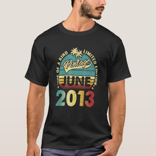 9 Jaar Oud  Juni 2013 9e B Dag T-shirt (Voorkant)