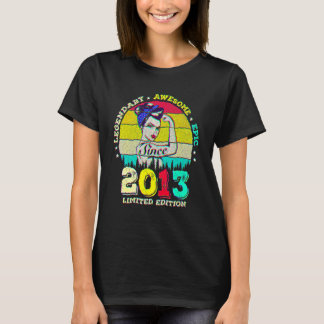 9 Jaar Oud Legendarisch Sinds 2013 Geweldige 9e Ve T-shirt