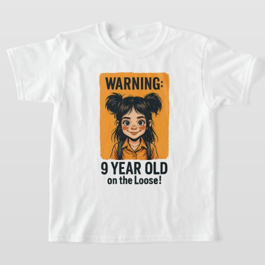 9 jaar oud op de losse - 9e verjaardag cadeau t-shirt (Laagn)