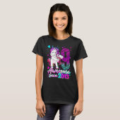 9 jaar oud Unicorn Floss9th Birthday Girl Uni T-shirt (Voorkant volledig)