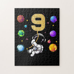9 jaar oude 9-jarige astronaut legpuzzel