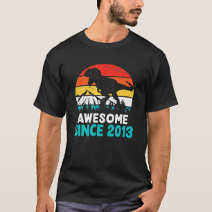 9 jaar oude 9-jarige jongen Geweldige sinds 2013 D T-shirt