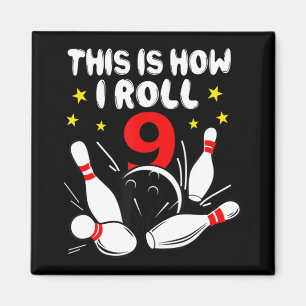 9 jaar oude Bowling Dit is hoe ik 9 jaar ben Magneet
