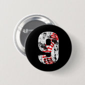 9 jaar oude cadeaus nummer 9 Baseball 9e verjaarda Ronde Button 5,7 Cm (Voorkant /achterkant)