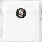 9 jaar oude cadeaus nummer 9 Baseball 9e verjaarda Ronde Sticker (Tas)