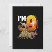 9 jaar oude cadeautjes 9e verjaardag Jongen Rawr I Kaart (Voorkant)