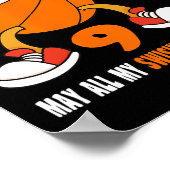 9 jaar oude gelukkige 9e verjaardag Bysketbyll 9e  Poster (Hoek)