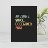 9 jaar oude Gift 9th Birthday Boy Geweldige sinds Kaart (Staand voorkant)