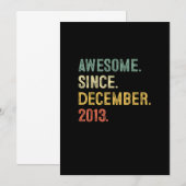 9 jaar oude Gift 9th Birthday Boy Geweldige sinds Kaart (Voorkant / Achterkant)