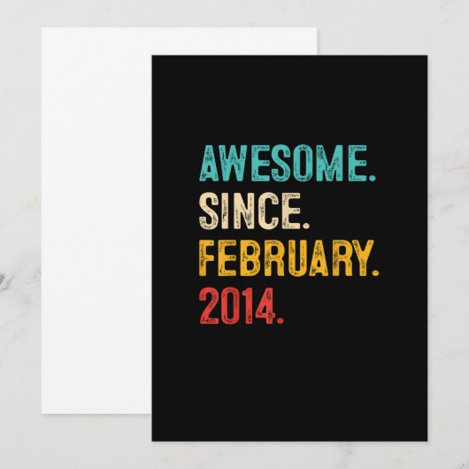 9 jaar oude Gift 9th Birthday Boy Geweldige sinds Kaart (Voorkant / Achterkant)