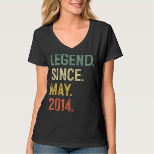 9 jaar oude Gift 9th Birthday Boy Kinder Legend Si T-shirt
