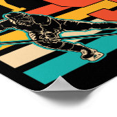 9 jaar oude ijshockey naar negende verjaardag Su Poster (Hoek)