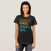 9 jaar oude legend sinds 9 augustus 2013, 9 jaar t-shirt (Voorkant volledig)