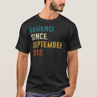 9 jaar oude leggende sinds september 2013 9e geboo t-shirt