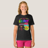 9 jaar oude negende verjaardag Slime Queen Girl Pa T-shirt (Voorkant volledig)