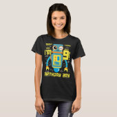 9 jaar oude Robot Science Engineer Robotics Birthd T-shirt (Voorkant volledig)