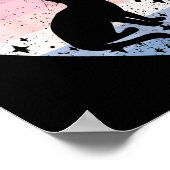 9 Jaar Oude Schattigee Kat Verjaardag Meisje 9e B- Poster (Hoek)