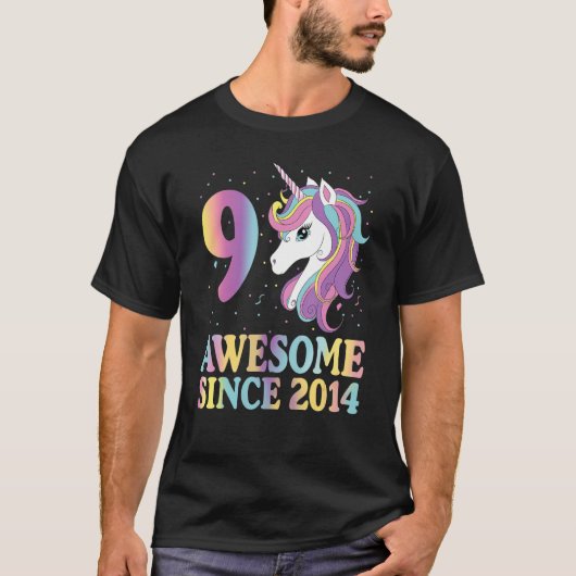 9 jaar oude scheldmeisjes Tiener regenboogontsteki T-shirt (Voorkant)