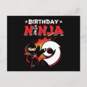 9 Jaar Oude Strips Ninja 9e Verjaardag Briefkaart (Voorkant)