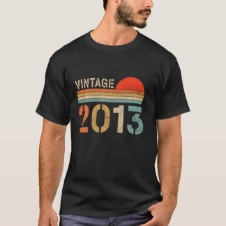 9 jaar oude Vintage 2013 Limited Edition 9th Birth T-shirt