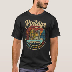 9 jaar oude Vintage 2014 Editon 9th Birthday T-shirt