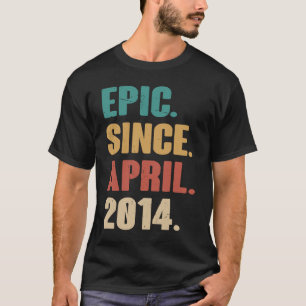 9 jaar oude Vintage 2014 negende verjaardag A T-shirt