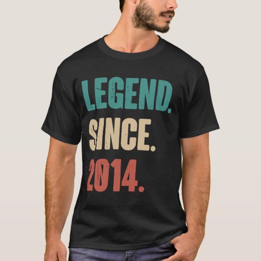 9 jaar Oude Vintage 20 T-shirt (Voorkant)