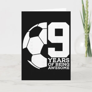 9 Jaar Uitstekend Voetbal 9e Verjaardag _1  Kaart