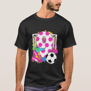 9 Jaar Verjaardag Meisje 9e Verjaardag Voetbal The T-shirt