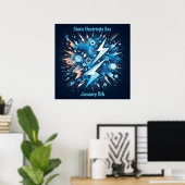 9 jan - Statische Elektriciteitsdag Poster (Thuiskantoor)