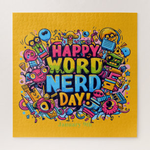 9 jan - Woord Nerd Dag Legpuzzel