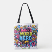 9 jan - Woord Nerd Dag Tote Bag (Achterkant)