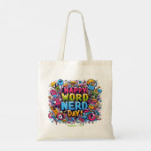 9 jan - Woord Nerd Dag Tote Bag (Achterkant)