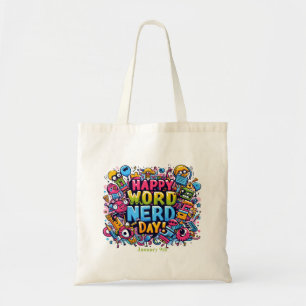 9 jan - Woord Nerd Dag Tote Bag