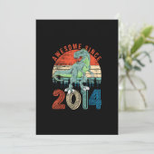 9-jarige dinosaurusjongen Geweldig sinds 2014 9e v Kaart (Staand voorkant)