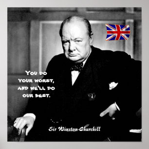 #9 - "Je doet je ergste..." Poster