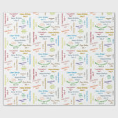 9 juli, cadeaupapier voor thuisdag (Vlak)