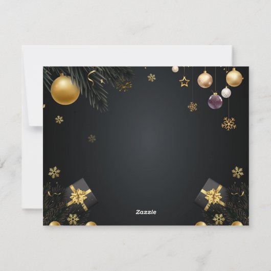 9 kerst feestdagenkaart (Achterkant)