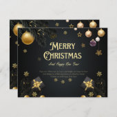 9 kerst feestdagenkaart (Voorkant / Achterkant)