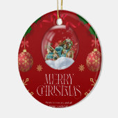 9 kerst keramisch ornament (Links)