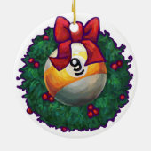 9 Kerstmis Keramisch Ornament (Achterkant)