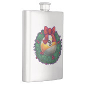 9 Kerstmis met kerstmis, rood Heupfles (Rechts)