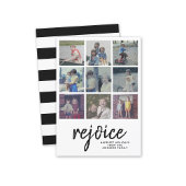 9 Kerstscript met fotoplezier en minimale ontwerpt Feestdagenkaart