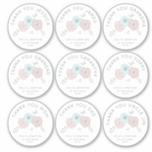 9 kleine individuele naam Bedankt bloemenbruiloft