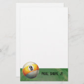 9 kogel briefpapier (Voorkant / Achterkant)